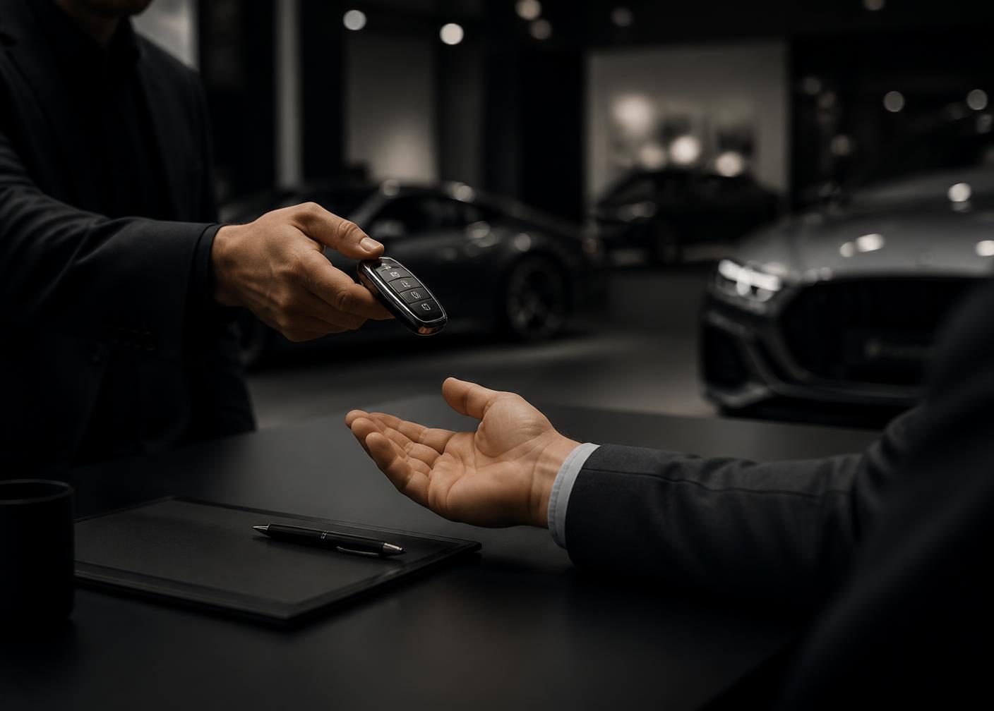 Auto võtmete üleandmine Fortis Cars esinduses